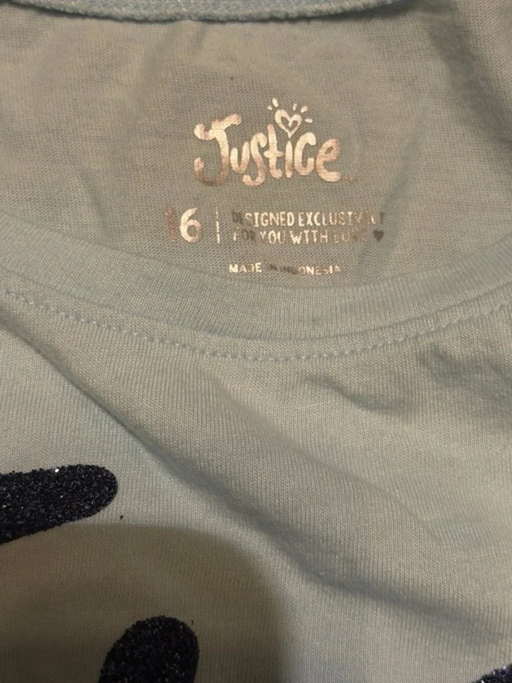 Girl’s Justice Free To Be Me Dog Puppy Fairy Long Sleeve Shirt Size 16